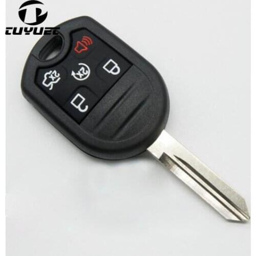 5 BUTTONS REPLACEMENT UNCUT KEYLESS REMOTE FOB KEY CASE SHELL FOR FORD EDGE RAPTOR ESCAPE