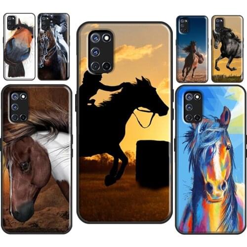 Beautiful Horse For OPPO A5 A9 2020 A31 A53 F5 A15 A52 A72 A1K A5S A91 Reno 2 Z Find X3 Pro Cover Shell