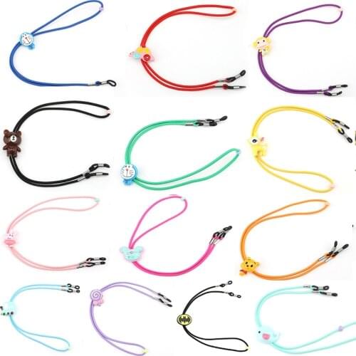 13 Colors Children Cartoon Nylon Reading Glasses Cord Myopia Elastic Chain & Lanyards Eyeglass Holder Neck String Strap