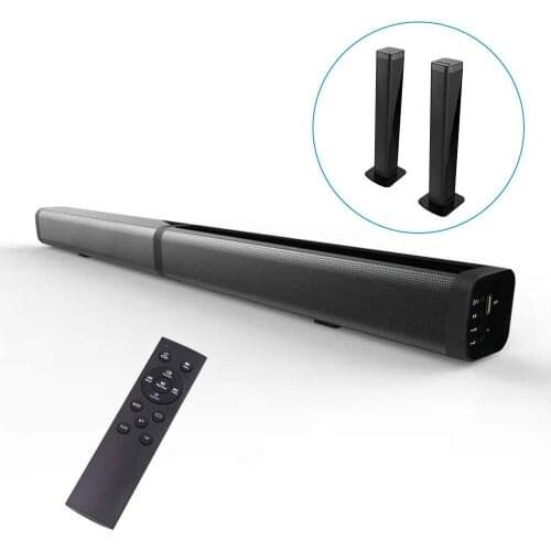 Home TV Theater Soundbar 40W Detachable Speaker Wired & Wireless Surround Bluetooth 5.0 Sound Bar Build-in Subwoofer with Remote