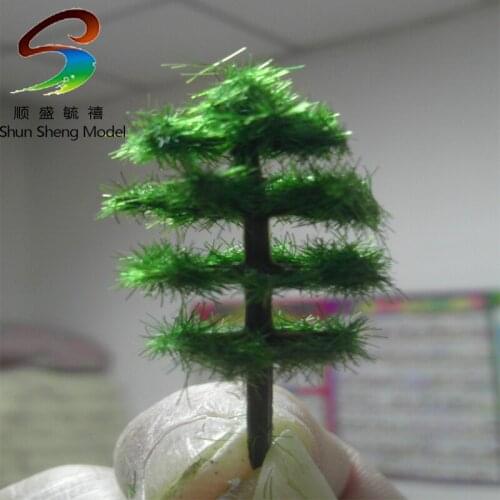 H:60mm Model scale tree Construction sand table model Department green garden decoration materials 100pcs H:60mm