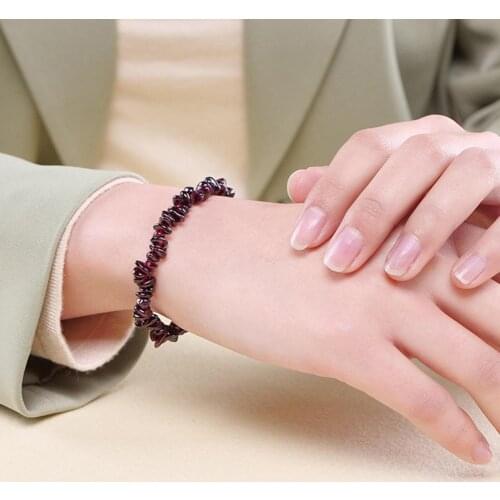 Beautiful Couples Bracelet Eco-Friendly All-Matched Non-Fading Versatile Stone Stretchable Chips Beads Bracelet Jewelry Gift