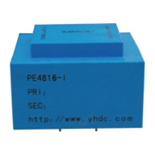 PE4816-I Power 10VA input 230V Output 12V x2 50-60Hz Vaccum Epoxy Encapsulated PCB Welding Isolation Transformer