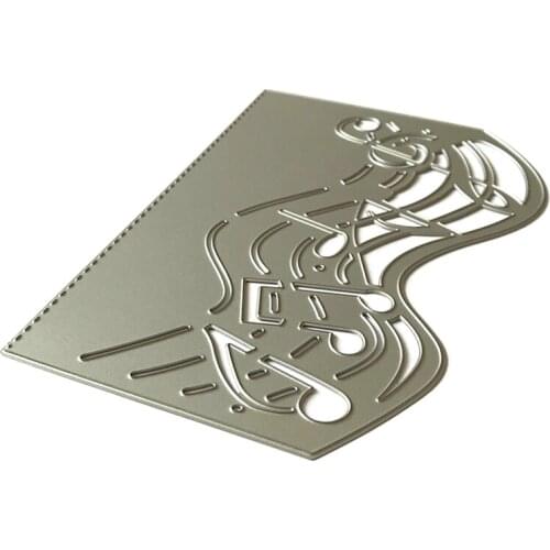 Musical Note Cover Metal Cutting Dies Stencil Scrapbooking DIY Album Stamp Paper