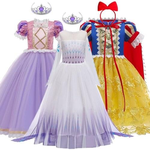 New Dress for Girls Clothing Kids Dresses For Girls Birthday Princess Costume Children Cosplay Party Dresses Vestidos