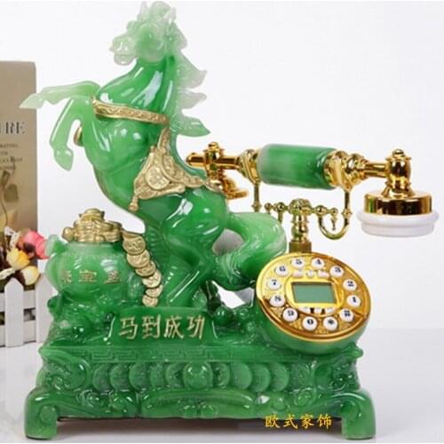 The new European antique telephone landline telephone household fixed a vintage antique