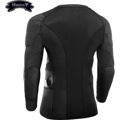 New Mens Padded Football Protective Gear Set Training Suit for Soccer Basketball Paintball Rib Protector