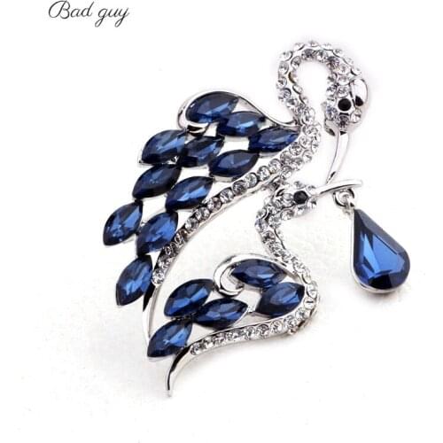 Couple Models Zircon Brooch Pin Rhinestone Swan Brooches Clothes Scarf Buckle Garment Accessories Fashion Jewelry Gem Pins