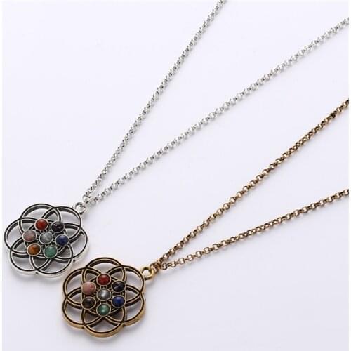 Orgone Pendant 7 Chakra Valentine Organite Necklace Healing Energy Stone Gemstone Yoga Bohemian Style Jewelry Meditation Jewelry