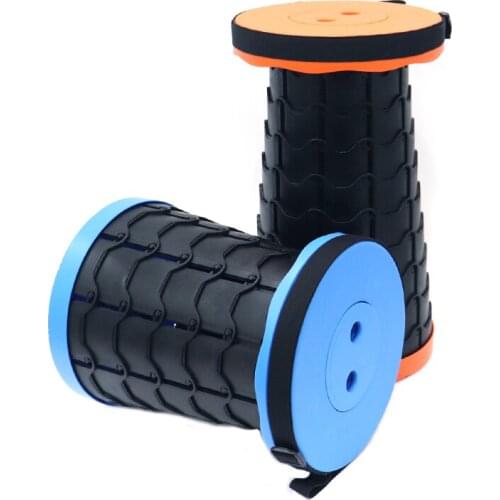 Lighten Up Outdoor Folding Retracable Stool Portable Telescopic Fishing Chair Train Queue Waiting Seat