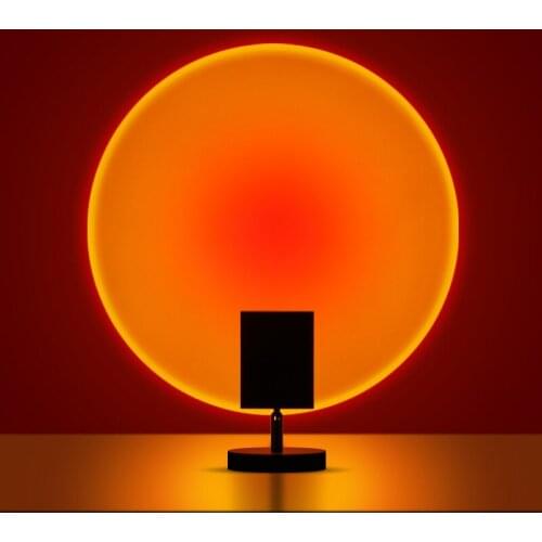 Rainbow Projector Lamp Atmosphere Led Night Light Home Coffe Shop Background Wall Home Decoration Color Lamp Atmosphere Lamp