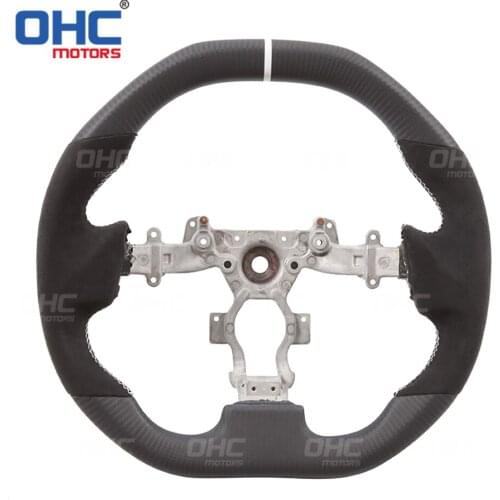Real Carbon Fiber steering wheel for GT-R R35 Sky-line Flat Bottom Custom Steering Wheel