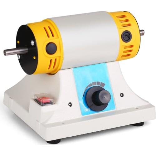 Grinder Polishing Machine Mini Table Lathe Polishing Polish Motor Jewelry Car Polisher Rotary Burnishing Grinding Cleaning EU Pl