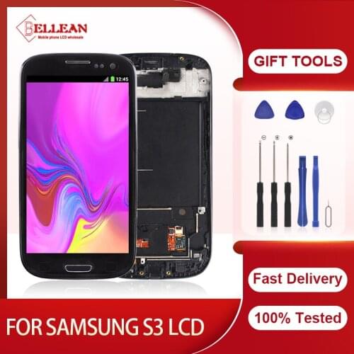 Dinamico For Samsung Galaxy S3 Lcd Screen i9300 i9300I I9301 I9305 I747 Display With Touch Digitizer Assembly 4.7inch I535 Lcd