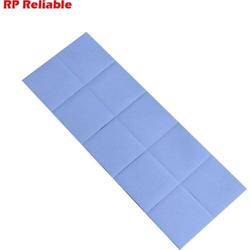 Crazy Promotion! 10x 25*25*1.5mm 2.5cm*2.5cm Soft Silicone Thermal Pads for Laptop PC LED Heatsink GPU Chips Thermal Conducitve