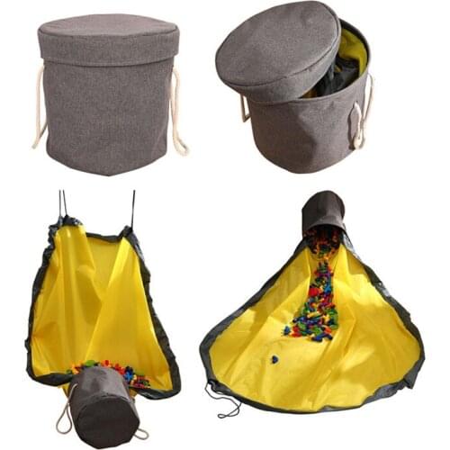 FullLove Toys Storage Basket Solid Toy Clean-up Storage Cover Storage Bag Folding Bins Clothes Stationery Toys Organizer