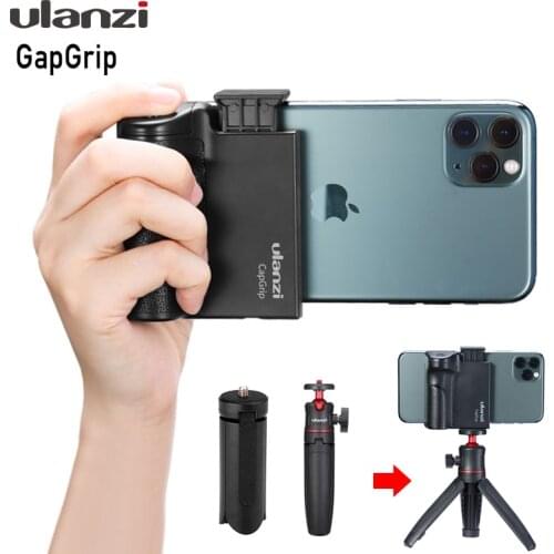 Ulanzi CapGrip Wireless Bluetooth Smartphone 1/4 Screw Selfie Booster Handle Grip Phone Stablizer Adapter Holder Tripod Mount