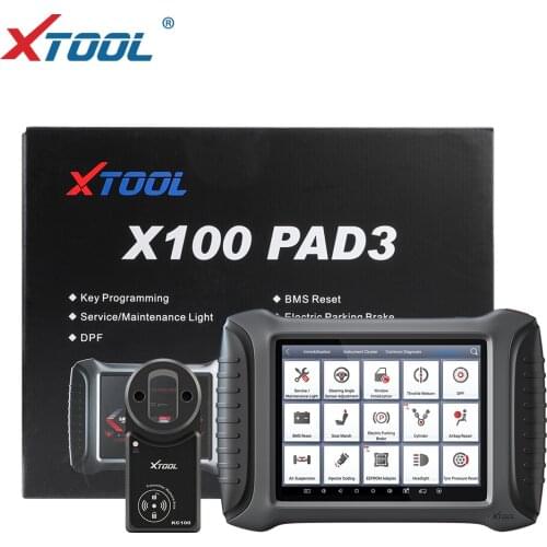 XTOOL Newest CAR OBD2 Key programmer X100 PAD3 professional OBD2 Diagnostic tools Immobilizer With Kc100 free update online