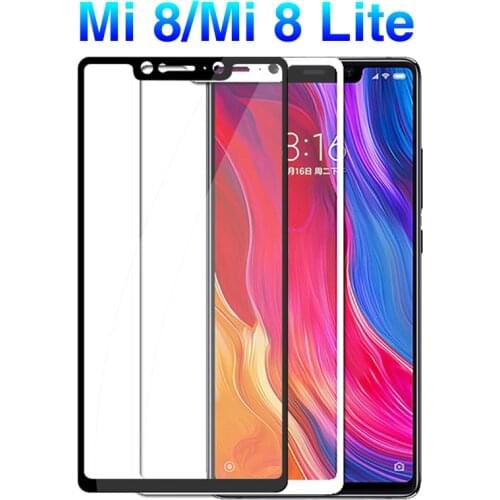 Cover For Xiaomi mi 8 Lite Case Tempered Glass For Xioami Xaiomi my 8 lite mi8 light 8lite Global Version Screen Film Protection