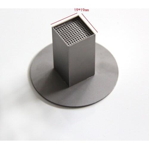 2PCS 19x19mm Authentic Titanium Alloy TOP BGA Hot Air Nozzles For zhuomao ZM-R590 ZM5830 ZM5860C ZM6200 ZM6800