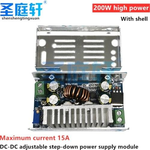 200W, 15a, DC-DC, 8-60V, 48V to 1-36V, 5V, 12V, 24V, 19V Buck Converter, Step Down Module