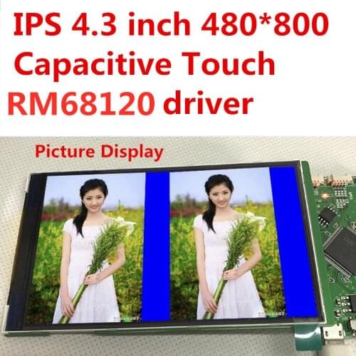 480800 TFT LCD IPS full view 4.3'display screen module Resistive TP resistance touch panel STM32 Evaluation Board MCU 8080 RGB
