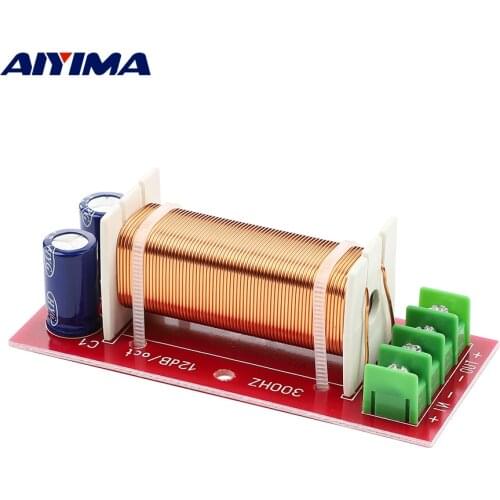 AIYIMA 200W Subwoofer Audio Crossover Professional Midrange Bass Woofer Frequency Divider For 4-8 Inch Speaker Filter 300Hz 1PC