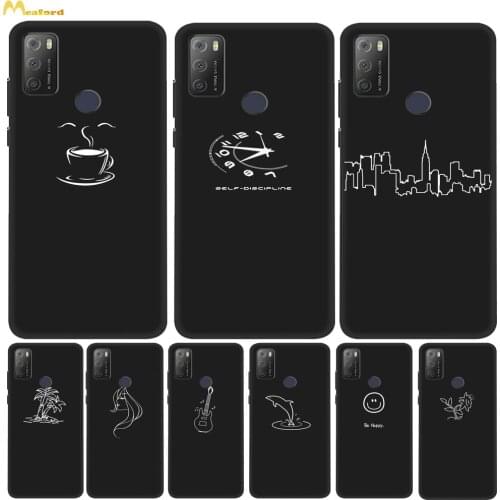 For Alcatel 1S 2021 Cases Silicone Phone Cover Alcatel1S 2020 5028D 5028Y Funda For Alcatel 1 S 2019 5024D Case Black TPU Bumper