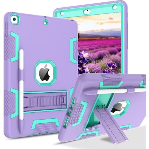 BENTOBEN For iPad 8th 7th Generation Protective Case For iPad 10.2 2020/2019 3 in 1 Heavy Duty Shockproof Protective Cover Purpl