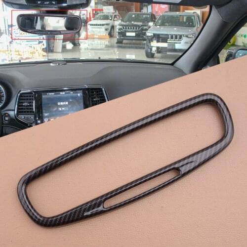 ABS Plastic Car Rearview Mirror Frame Cover Trim fit for Jeep Grand Cherokee 2017 2018 2019 2020