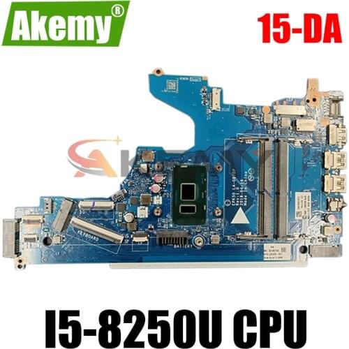 For HP 15-DA Laptop motherboard L20369-001 L20369-601 EPK50 LA-G07DP LA-G07EP MB With SR3LA I5-8250U DDR4 100% Fully Tested