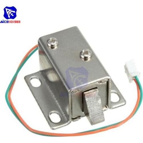 DC 12V Electric Solenoid Lock Tongue Upward Assembly for Door Cabinet Drawer