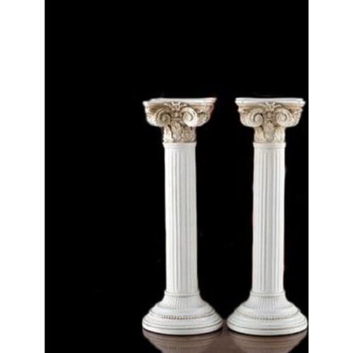 A pair of vintage Roman column crafts, ancient architectural models, home table decorations, exquisite souvenirs