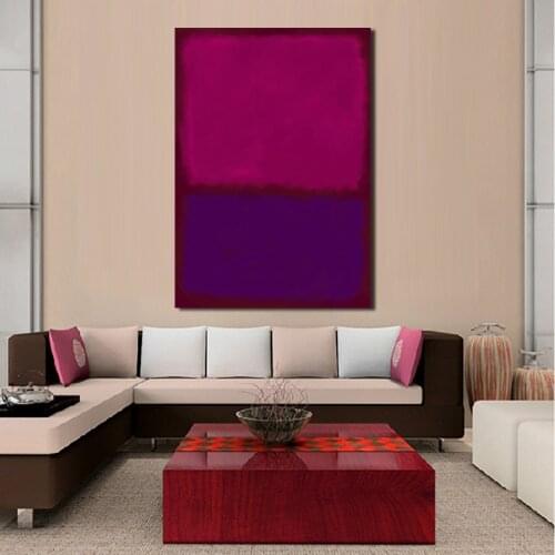 JQHYART Mark Rothko Classical Oil Painting Wall Art Picture Home Decor Canvas Print Living Room Modern No Frame