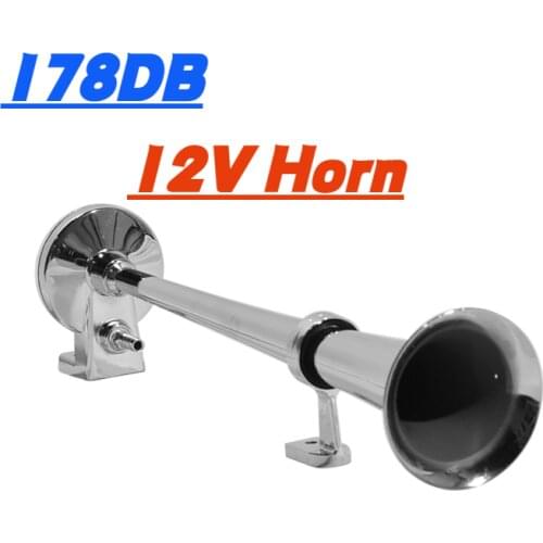 For 178DB Train Marine Aviation Compressor Kit + Wire Good Sound Horn Without Vibration Kit 12V Car Horn Van Single Horn Truck