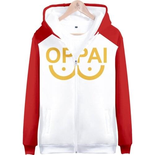 3D One Punch Man Zipper Hoodie Anime Hero Saitama Long Sleeve Hoodies Sweatshirt Fashion Harajuku Jacket Coat Casual Clothes