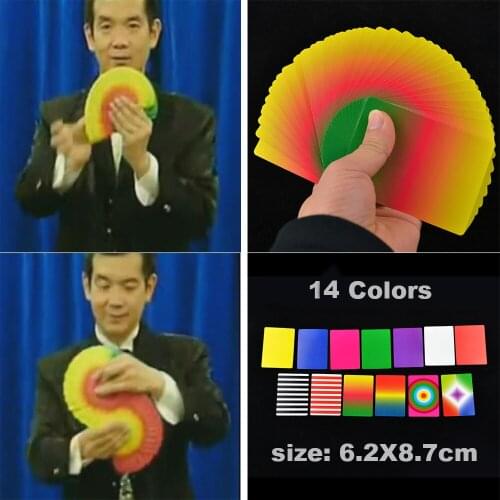 Manipulation Cards Magic Tricks Close Up Illusions Gimmick Magic Props Accessories Thin and Soft No Words Easy To Do Stage Magia