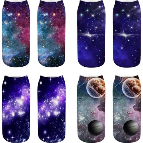 Starry sky pattern 3D printing socks digital printing socks, mens and womens socks