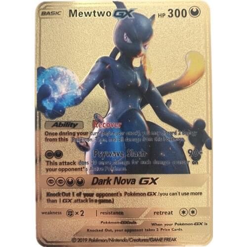 New 27 Pokemon Card Gold Metal Vmax Gx EX Card Pikachu Rare Card Collection Card Battle Card Childrens Toy