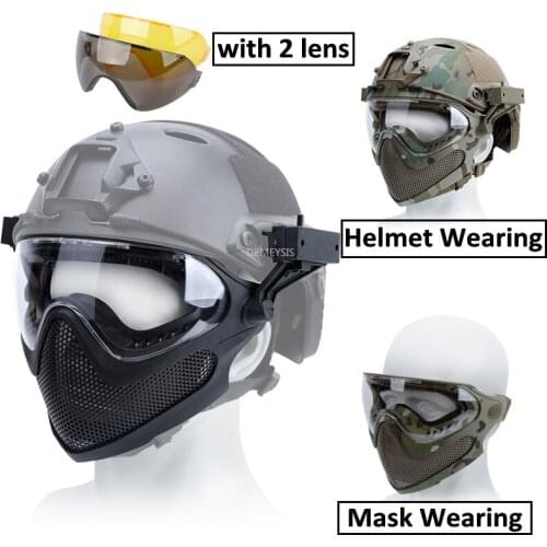 Tactical Mask Military Airsoft Shooting Hunting Accessories Cs Wargame Full Face Mask Paintball Cycling Combat Protective Masks