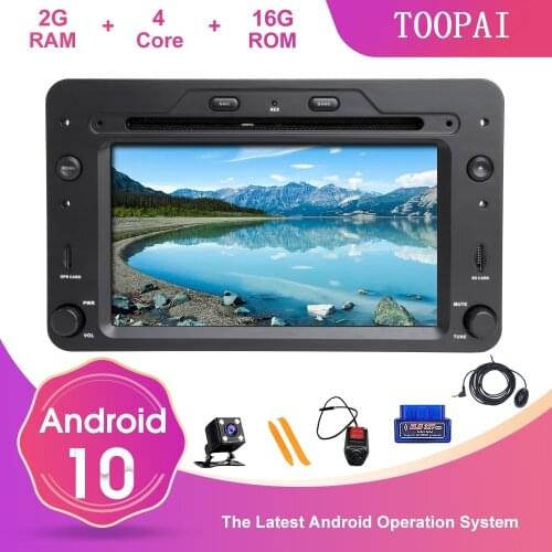 TOOPAI Android 10 For Alfa Romeo Mito 2008 Multimedia Player Auto Radio Stereo DVD Media Player GPS Navigation 4Core 2GB+16GB