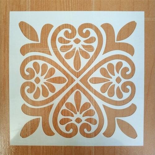 DIY Painting 30*30cm Vintage Flower Pattern Art Stencils Template For Tile Wall Floor Furniture Fabric Painting Decorative