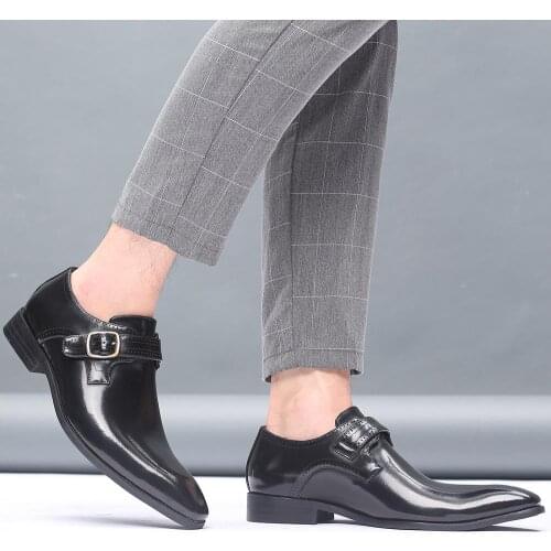 Dresses Large Sizes 48 Loafers Men Leather Oxford Shoes Elegant Designer Shoes Men High Quality Gentlemen Buckle Formal Shoes