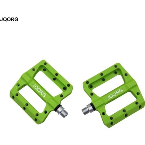 JQORG Bicycle Pedals Colorful Nylon Material Mountain Bike Pedals Anti-slip 3 Bearing Cycling BMX Pedals Ultralight MTB Pedals