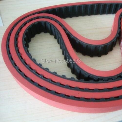 XL round belt with 279.4mm length 10mm width with 5mm red rubber coating 45pcs sell by one pack