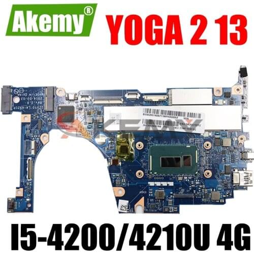 ZIVY0 LA-A921P motherboard For Lenovo YOGA 2 13 YOGA 213 laptop motherboard W/ CPU I5-4200/4210U 4G RAM DDR3 100% fully tested