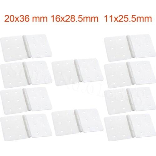 10pcs Nylon Pinned Hinge 20x36 Removable Pins RC Airplanes Parts Electric Model Aeromodelling Replacement
