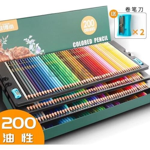 200 Colored Pencils 72colors Artist Quality-Coloring Book Colored Pencil Set for Adults and Children, Art Supplies