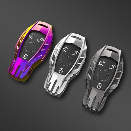 Car Key Case Cover For Mercedes Benz AMG A C E S series E200L E300L C260L E260 W204 W212 W176 CLA GLA 2017-2021 Acessories