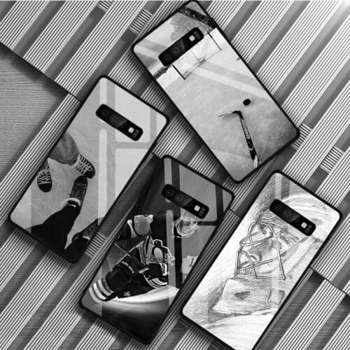 Ice Hockey Rink Sport Tempered Glass Phone Case For Samsung Galaxy S8 S9 S10 S20 PLUS J8 J6 J4 2018 NOTE 8 9 10 Cover Shell